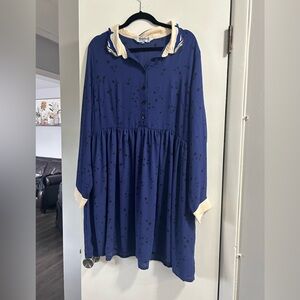 Lovely blue starry print dress